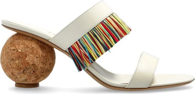 Ferragamo Fringed Slip-On Sandals