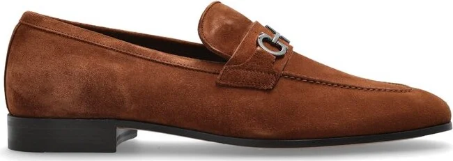 Ferragamo Gancini Buckle Slip-On Loafers