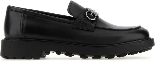 Ferragamo Gancini-Buckle Slip-On Loafers