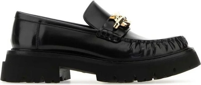 Ferragamo Gancini Buckle Slip-On Loafers