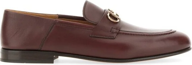 Ferragamo Gancini Buckled Slip-On Loafers