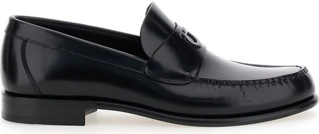 Ferragamo Gancini Embossed Slip-On Loafers