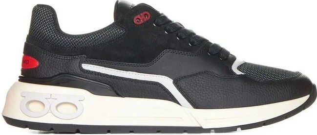 Ferragamo Gancini Eyelet Low Cut Sneakers