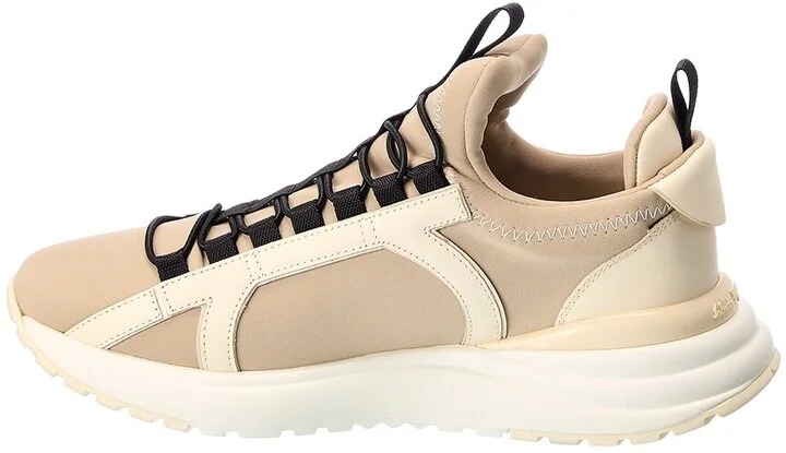 Ferragamo Gancini Leather-Trim Sneaker - Image 2
