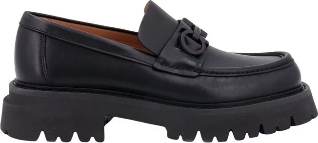 Ferragamo Gancini Ornament Chunky Moccasins
