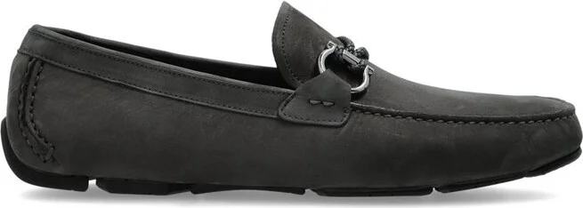 Ferragamo Gancini Ornament Driver Shoes