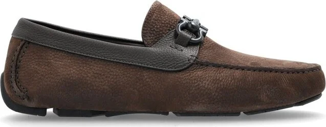 Ferragamo Gancini Ornament Driver Shoes