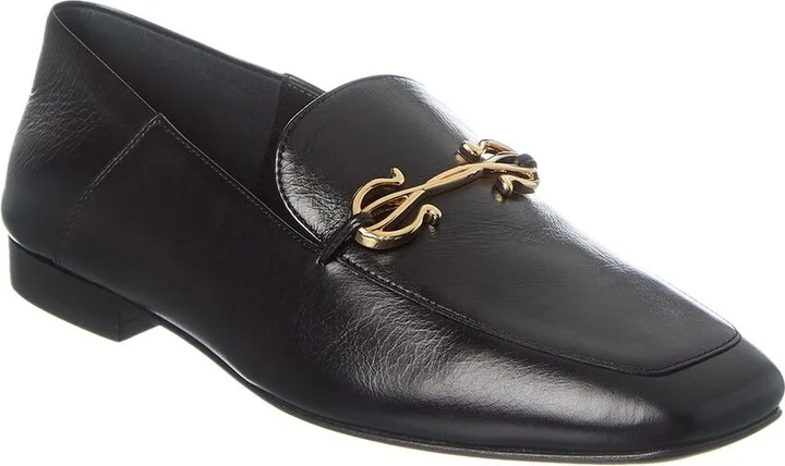 Ferragamo Gancini Ornament Leather Loafer