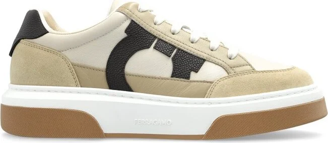Ferragamo Gancini Ornament Low Top Sneakers