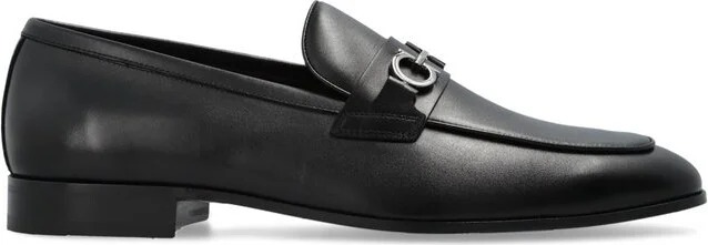 Ferragamo Gancini Ornament Moccasin Loafers