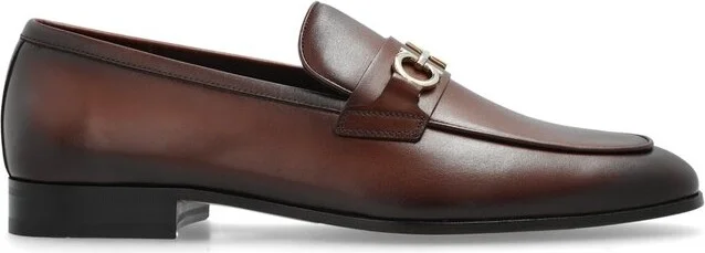 Ferragamo Gancini Ornament Moccasin Loafers