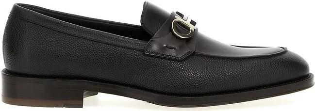 Ferragamo Gancini Ornament Moccasin Shoes
