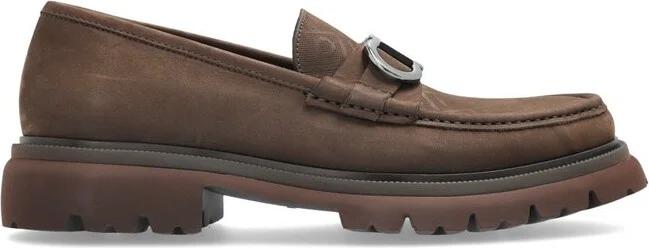 Ferragamo Gancini Ornament Slip-On Loafers