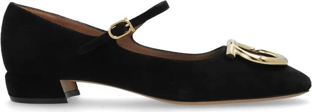 Ferragamo Gancini Plaque Heeled Pumps