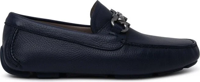 Ferragamo Gancini Plaque Loafers