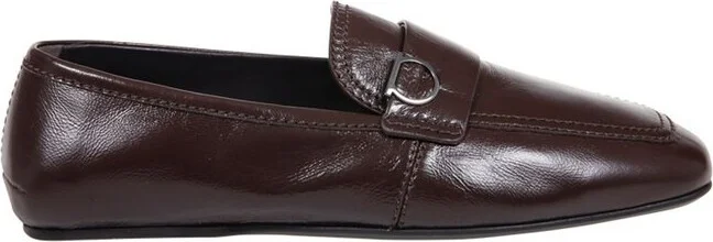 Ferragamo Gancini-Plaque Slip-On Loafers
