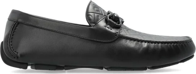 Ferragamo Gancini-Plaque Slip-On Loafers