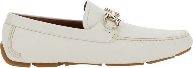 Ferragamo Gancini Plaque Slip-On Loafers