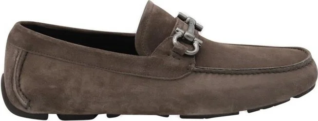 Ferragamo Gancini-Plaque Slip-On Loafers