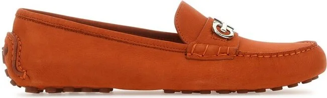 Ferragamo Gancini-Plaque Slip-On Loafers