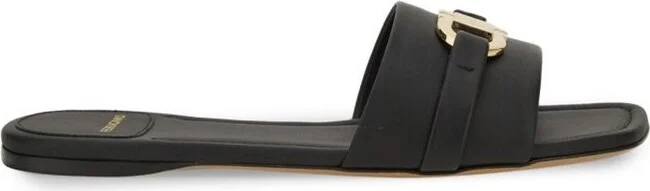 Ferragamo Gancini Plaque Slip-On Slides