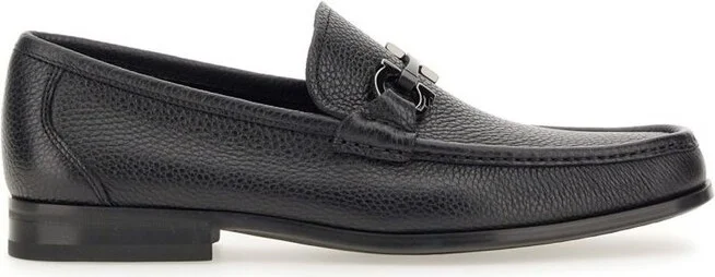 Ferragamo Gancini Plauqe Moccasin Loafers