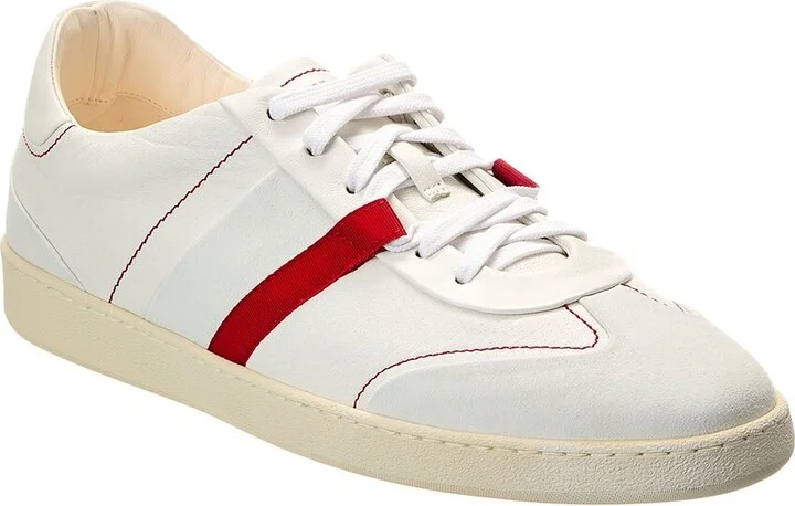 Ferragamo Garda Fresh Suede & Leather Sneaker