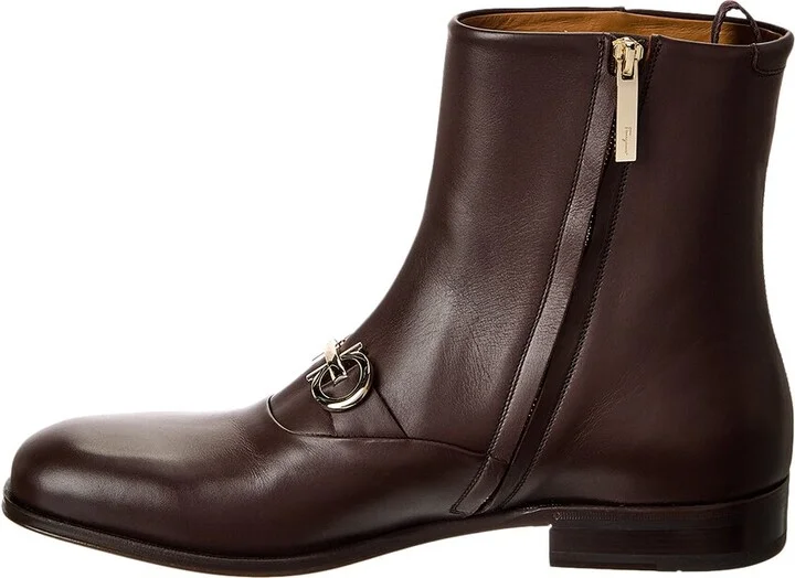 Ferragamo Geremia Leather Boot - Image 2