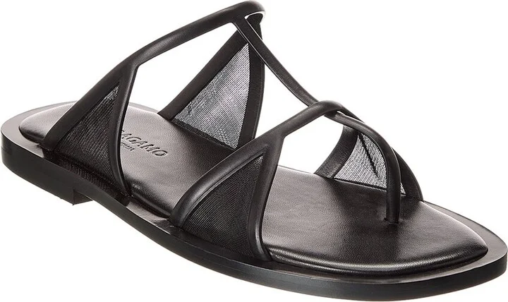 Ferragamo Gioventu Leather Sandal