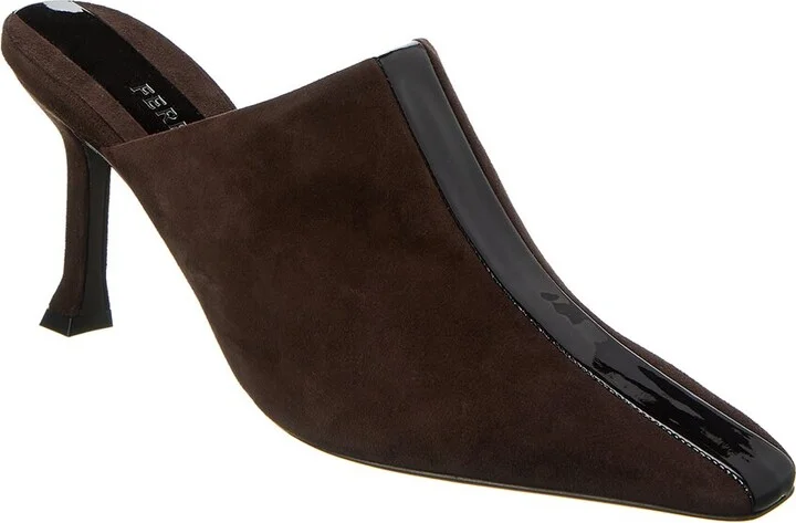 Ferragamo Graph Sophye Suede Mule