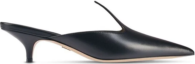 Ferragamo Graphic Detail Pointed-Toe Mules