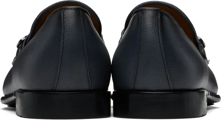 Ferragamo Gray Gancini Ornament Loafers - Image 2
