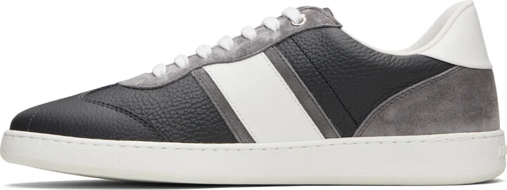 Ferragamo Gray Signature Low-Top Sneakers - Image 3