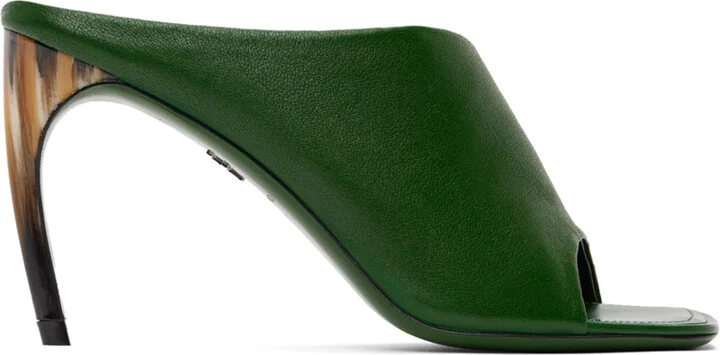 Ferragamo Green Nymphe Mules
