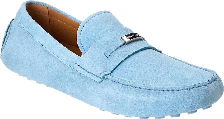 Ferragamo Grenoble Crosta America Suede Loafer