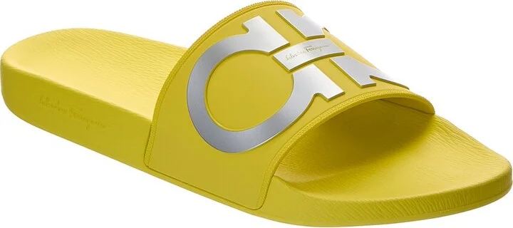 Ferragamo Groove 2 Rubber Slide