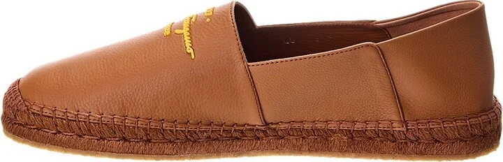 Ferragamo Gus Leather Espadrille - Image 2