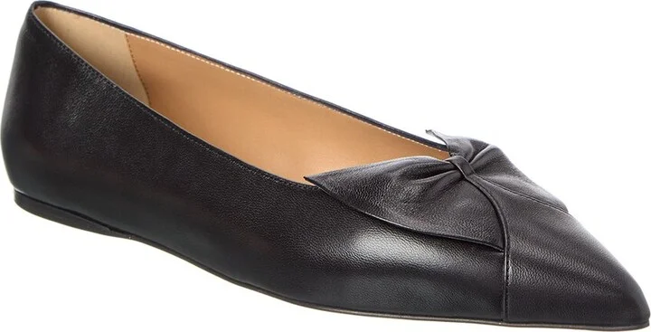 Ferragamo Gwen Leather Ballet Flat