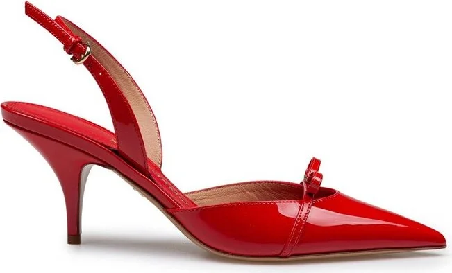 Ferragamo Gylla Mini Bow Slingback Pumps
