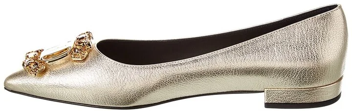 Ferragamo Hailey Leather Flat - Image 2