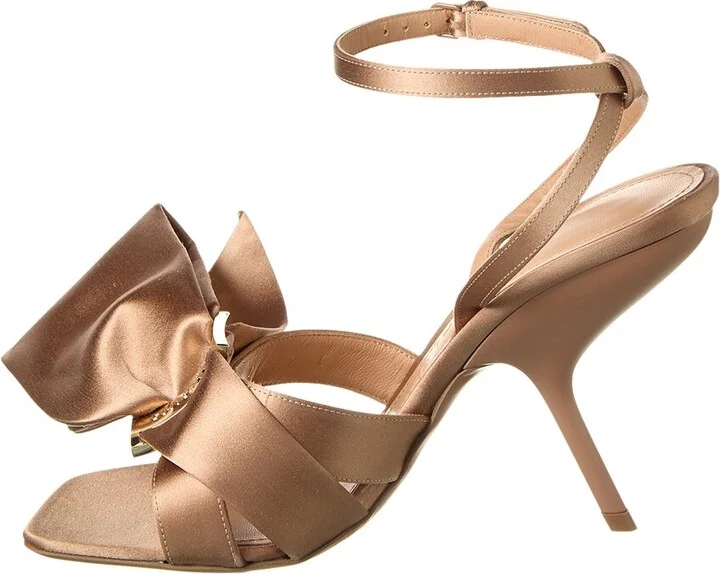 Ferragamo Helena Bow Satin Sandal - Image 2