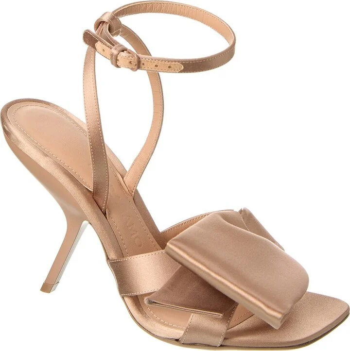 Ferragamo Helena Bow Satin Sandal