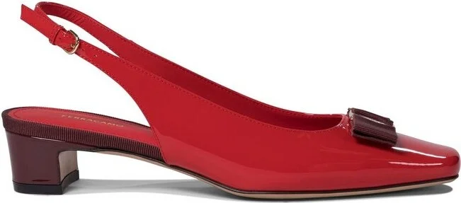 Ferragamo Iconic Bow Slingback Pumps