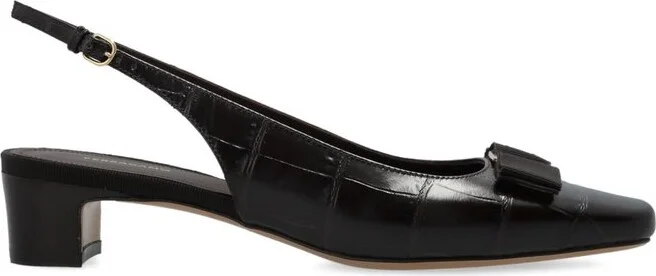 Ferragamo Iconic Bow Slingbacks