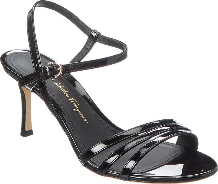 Ferragamo Idwige 70 Leather Sandal