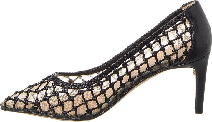 Ferragamo Ilary N70 Mesh & Leather Pump - Image 2