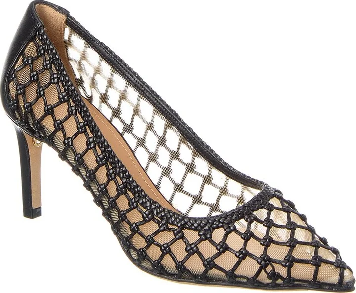 Ferragamo Ilary N70 Mesh & Leather Pump