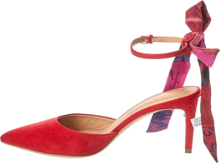 Ferragamo Iman Suede Pump - Image 2