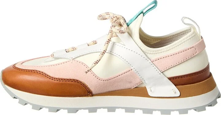 Ferragamo Indy Leather & Suede Sneaker - Image 2