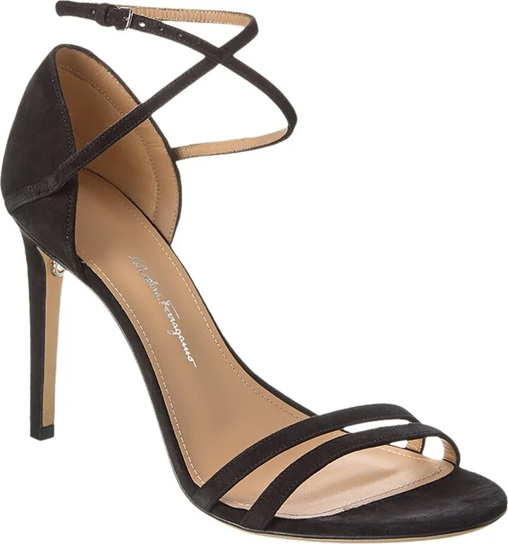 Ferragamo Ines XS Suede Sandal